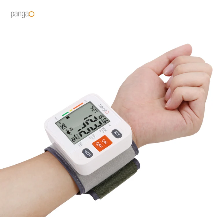 Portable Wrist Cuff BP Meter Voice Broadcast Automatic Digital Electronic Blood Pressure Monitor BP Machine