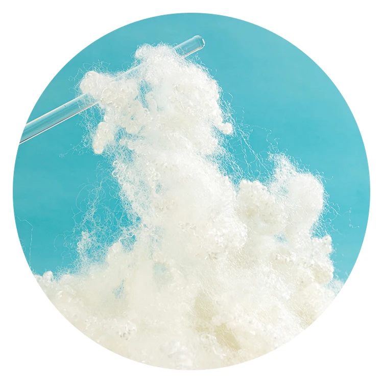 3d polyester hollow conjugated siliconized fiber