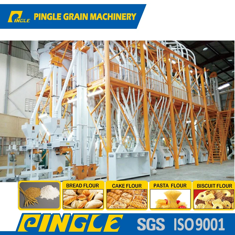 42T 52T 62T 82T  Automatic complete line wheat plant low price wheat flour milling plant wheat flour mill manufacturer