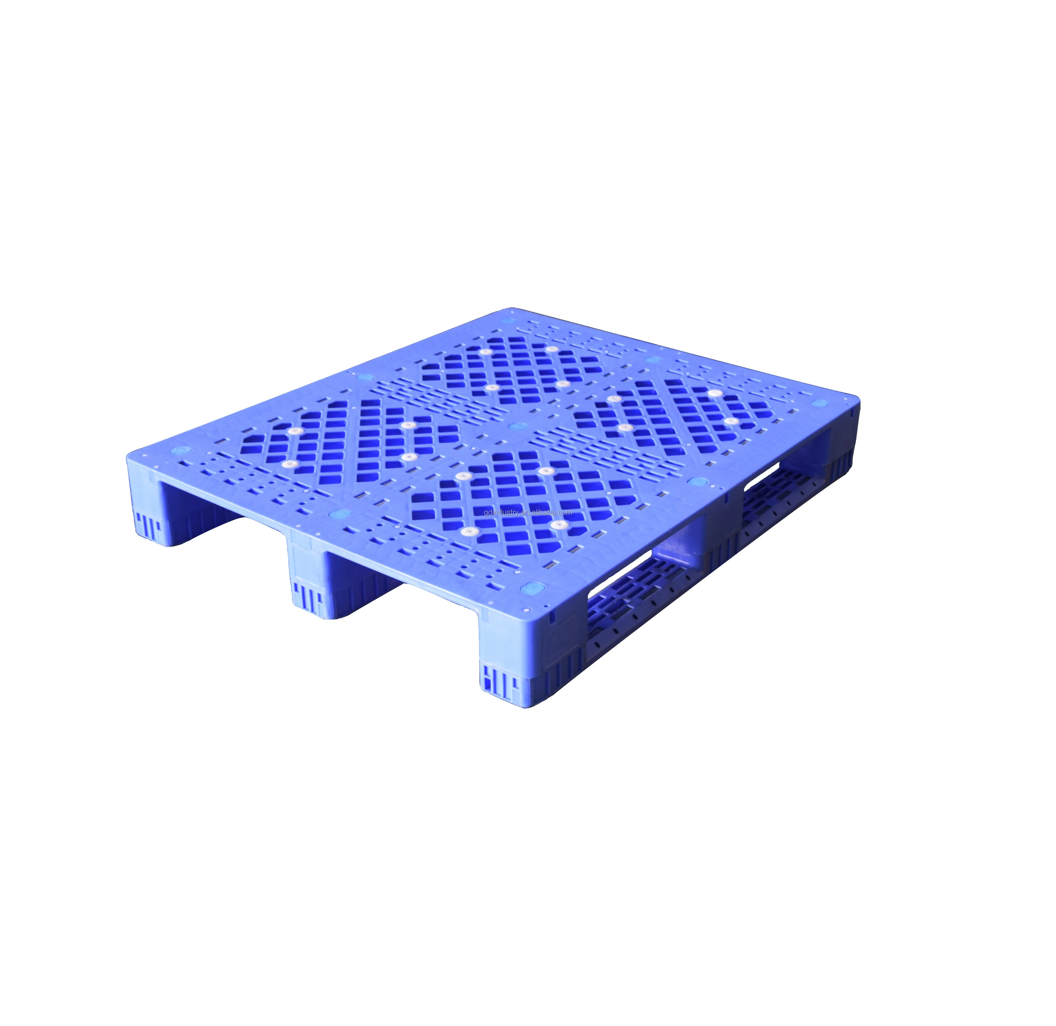 durable stackable warehouse heavy duty plastic pallet for rack and cold storage with stainless steel tubes