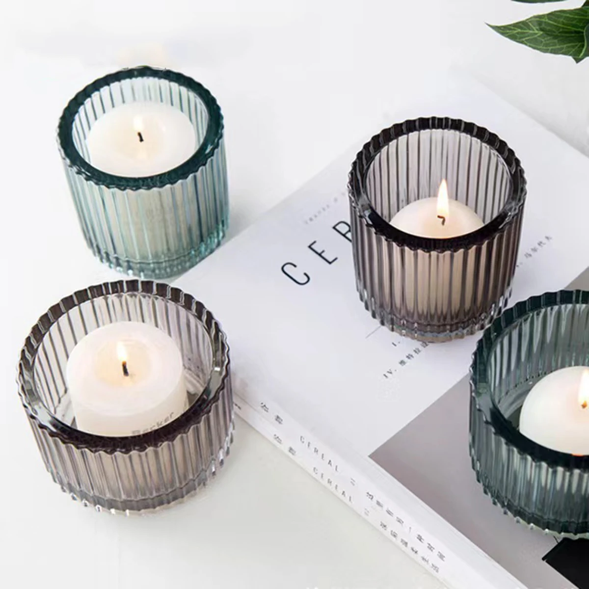 Wholesale candle jars luxury with lids cylinder dome cover candle jar square glass jar for candle