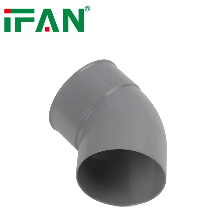 IFAN Full Variety PVC Water Pipe Fitting Grey Color UPVC Gutters PVC Plumbing Fittings