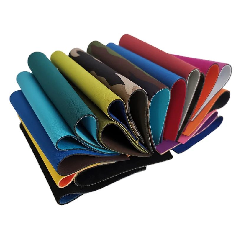 Factory Fabric Neoprene Rubber Sheet Print Raw Material 3mm 5mm Embossed Neoprene Rubber Fabric For Sewing