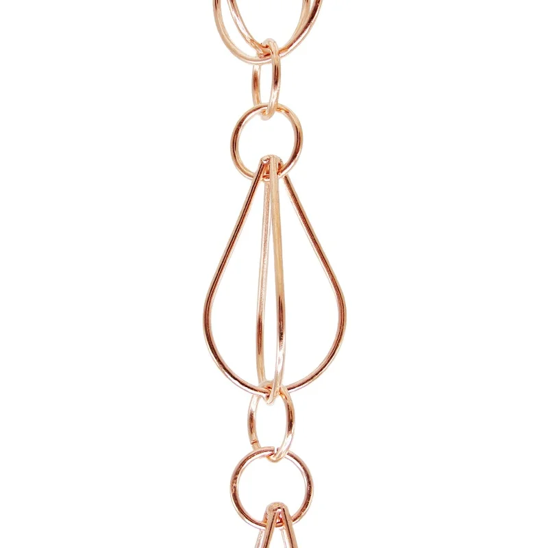 Copper Rain Chain For Garden Or Home Decoration Garden Decor And Guttering Copper Decorative Rain Chain