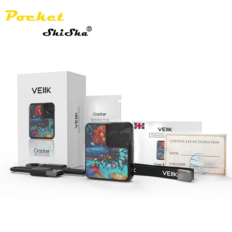  Оптовая продажа 2021 Новое поступление стартовый набор вейпа Veiik Cracker Pro Pod