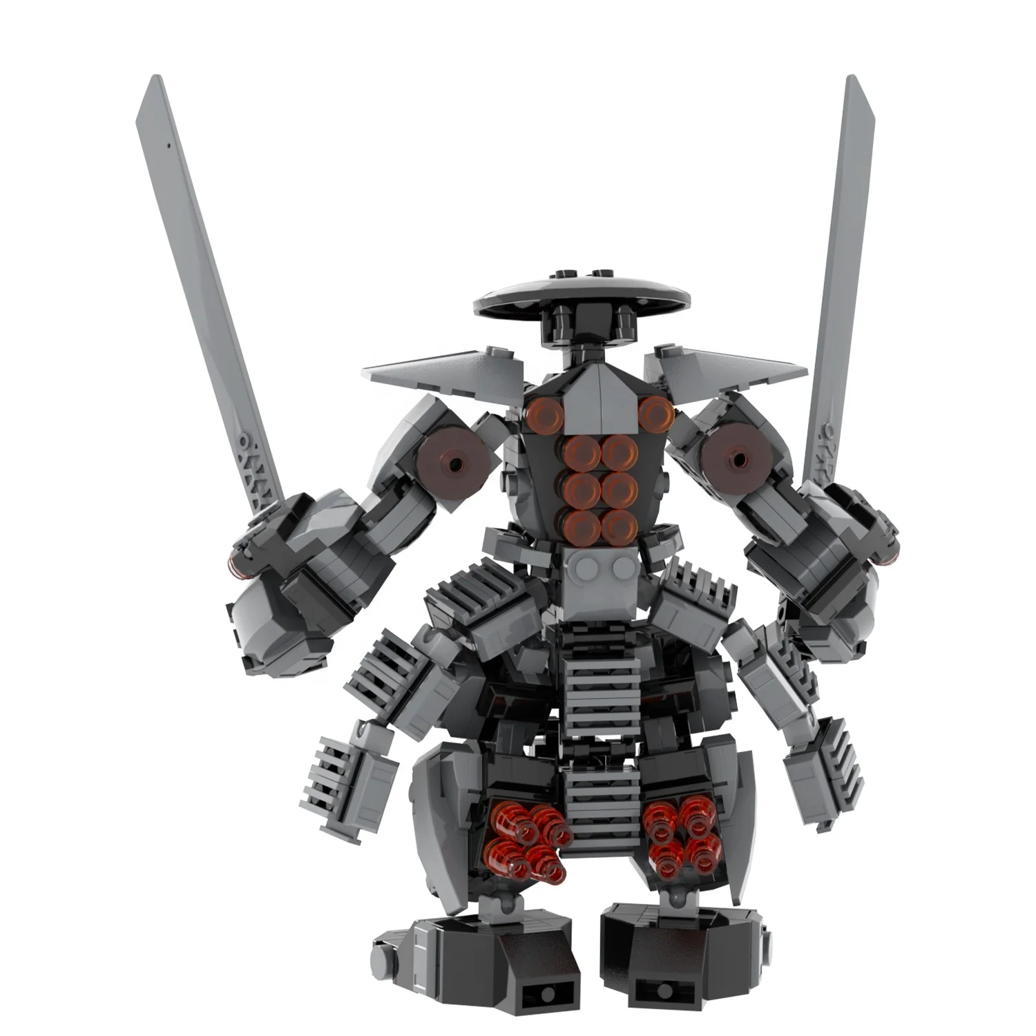 MOC1349 MOC Giant Rock Samurai Mecha  449PCS Building Block Collect Toy Bricks
