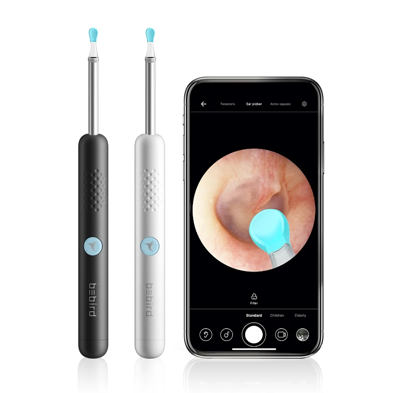 Safety and Ergonomic Design oem & odm wifi ear scoop endoscope 3.9mm 1080p visual wireless ear cleaner