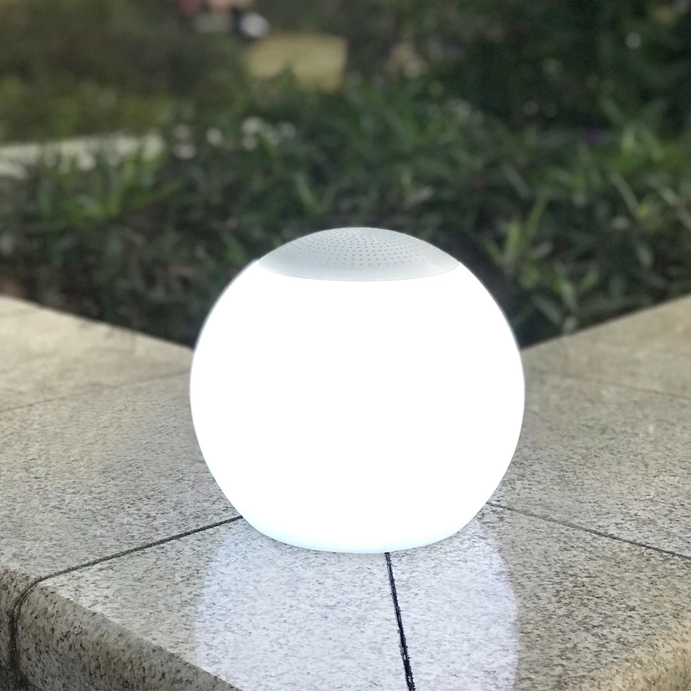 Custom Portable Garden Wireless Rechargeable Lighted Swimming Pool Balls Color Changing Glowing Led Bluetooth Speaker Ball Light