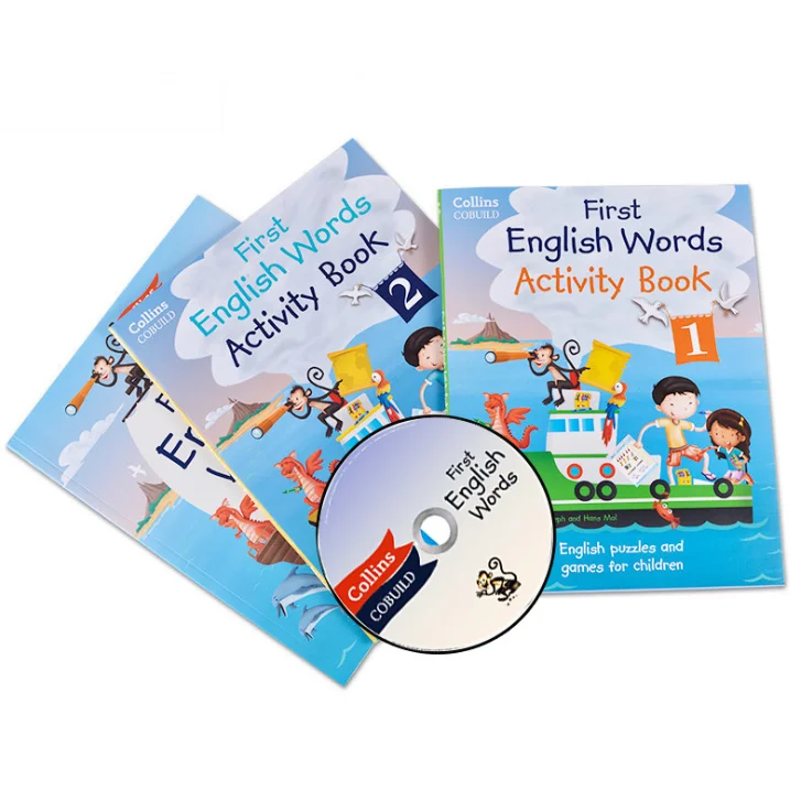 Children Activity Book Soft Cover Book Collins First English Word For 3-8 Kid