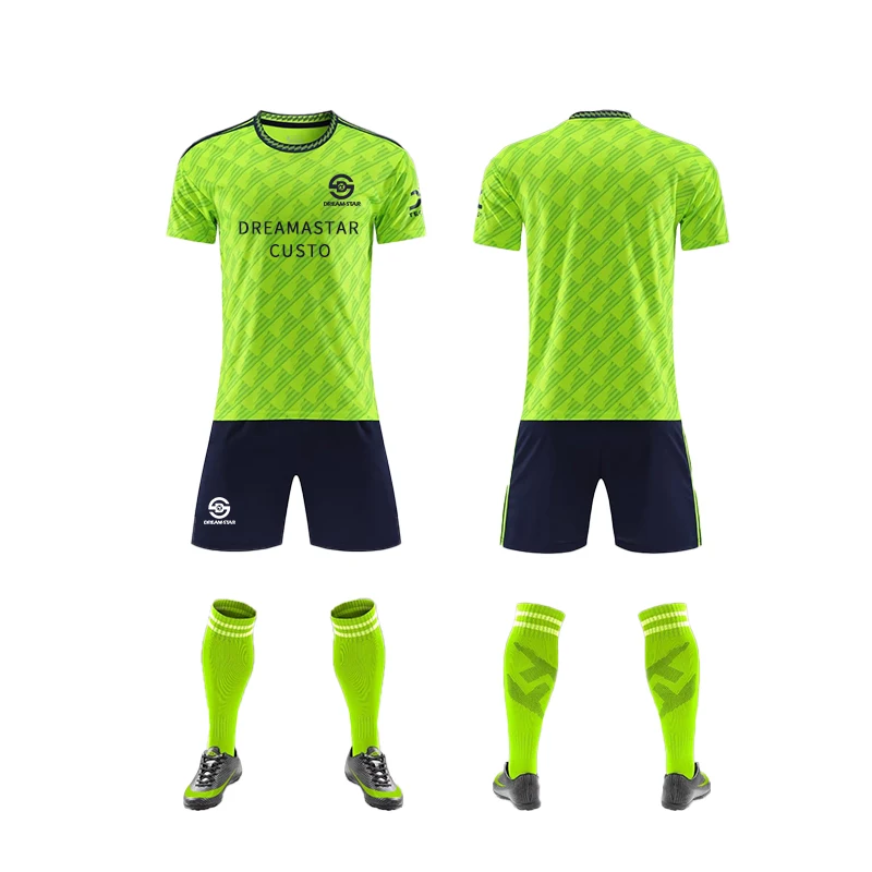 2022 Hot Sell Custom Club Football Uniform Top High Quality Comfortable Men Soccer Jersey