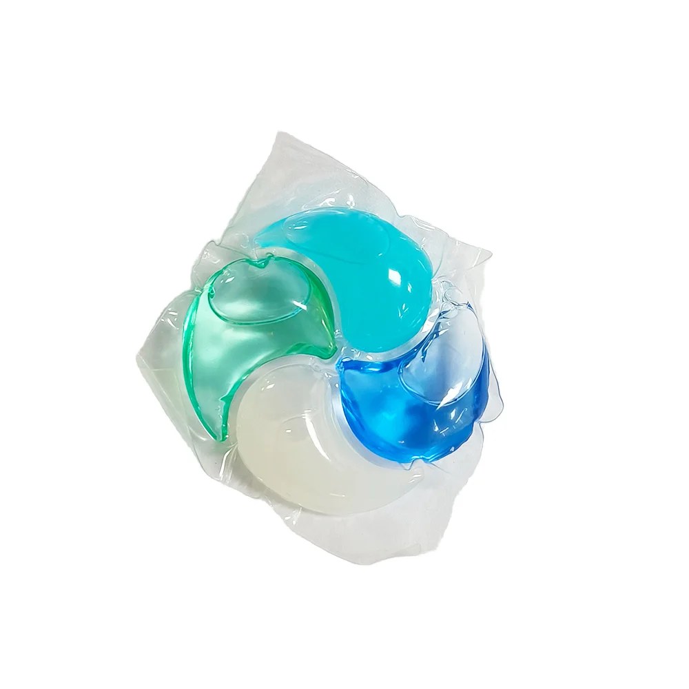 2024 Laundry Pods Detergent Gel Cleaner Anti Bacterial Soft 3 in 1 Washing capsules custom