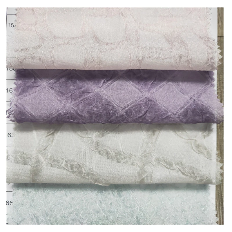 2022 Shaoxing Pengda Textile 100% Poly Tie-dye Bubble Chiffon Fabric  Muslim  Fabric