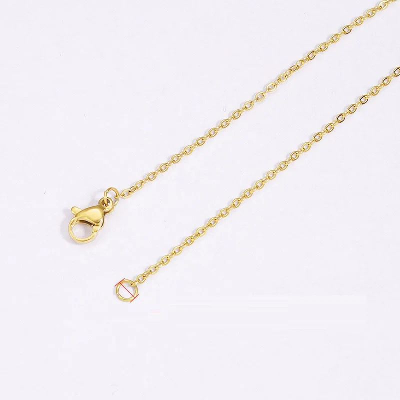45 cm Necklaces Jewelry Crafts Accessories Diy Jewelry Making Accessories Stainless Steel Twist Cable Chain