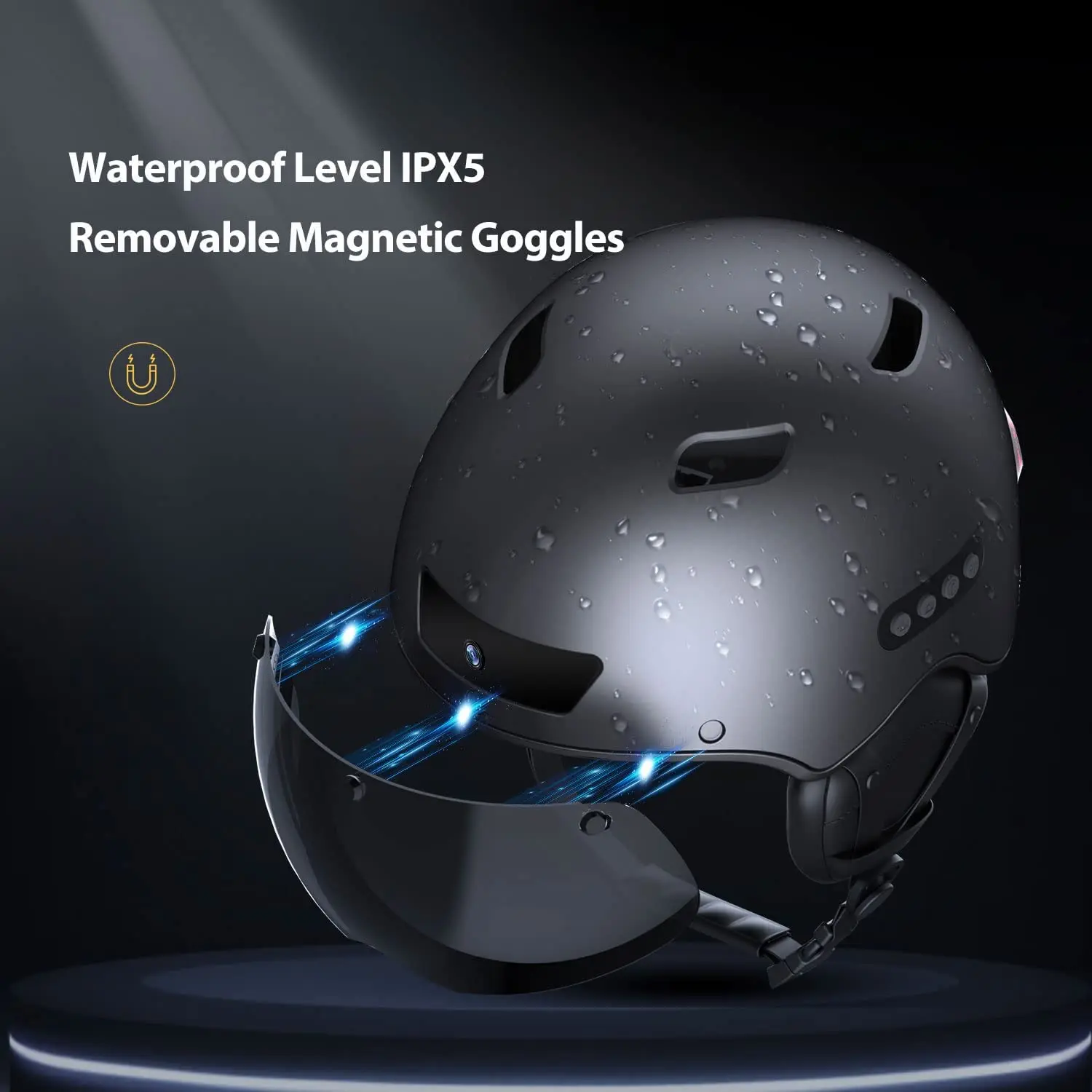 Cycling Helmet with Built-in Speaker and Microphone Camera	Smart Helmet for Motorcycle