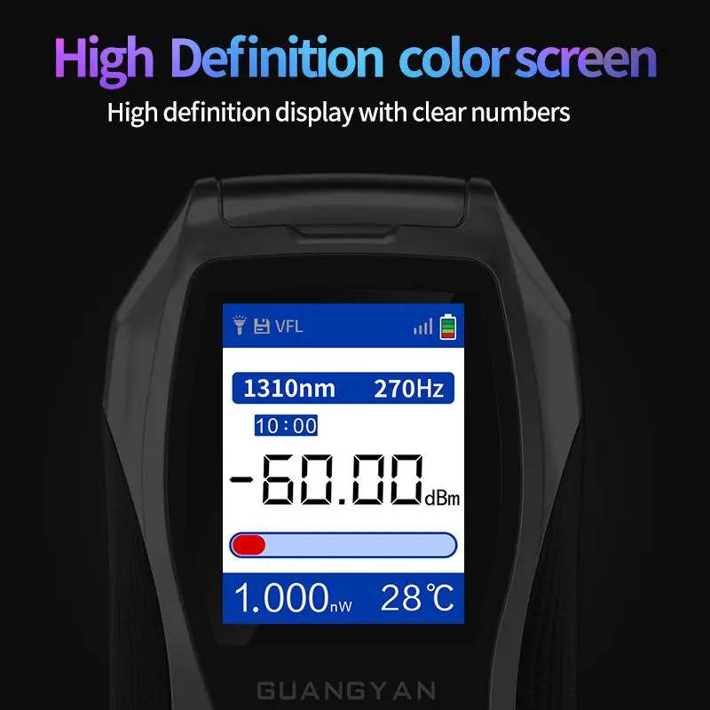GUANGYAN Y9 4G network remote high-precision optical power meter 4 in1 Red integrated VFL 5/15/20/30 km Rj45 cable tester