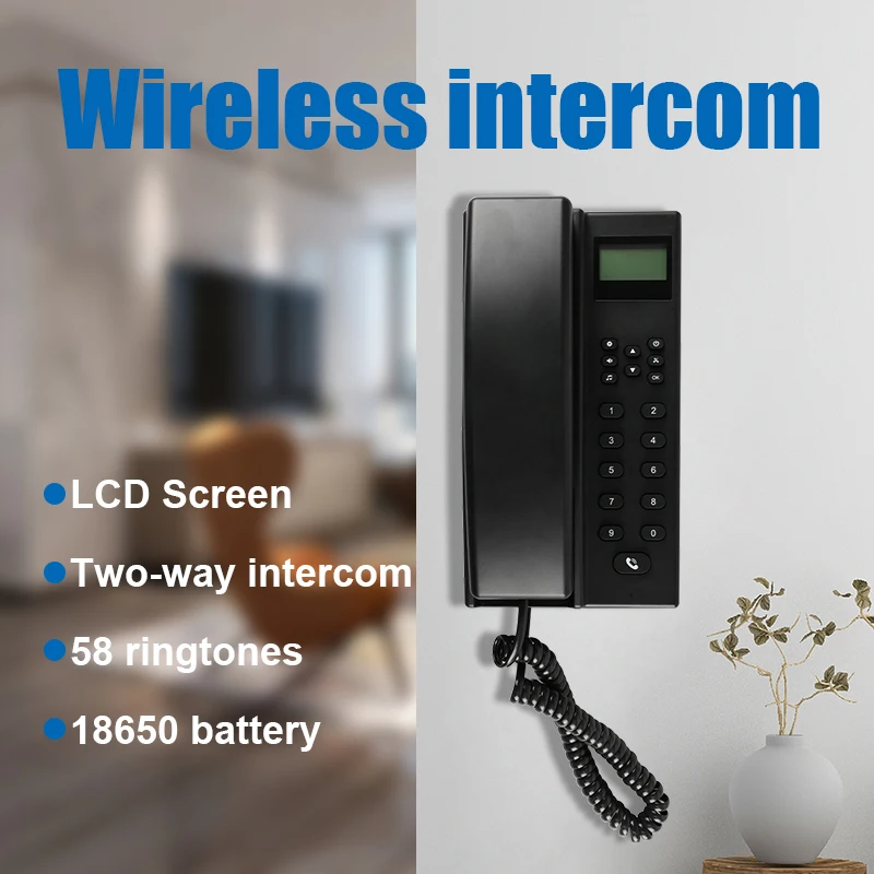 High Quality Large Range Wireless Two Way House Intercom System for Home Offices Apartment in Building