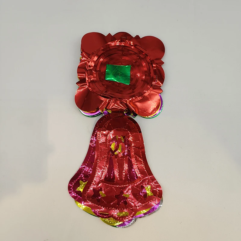 Shiny Party Wall Decorations Foil Fringe Garland Bell Hanging Tinsel Garland Christmas Coloful Tinsel Garland