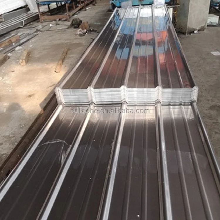 Оптовая продажа, серебристые оцинкованные гофрированные 24 калибра, металлические алюминиевые кровельные листы с изоляцией
