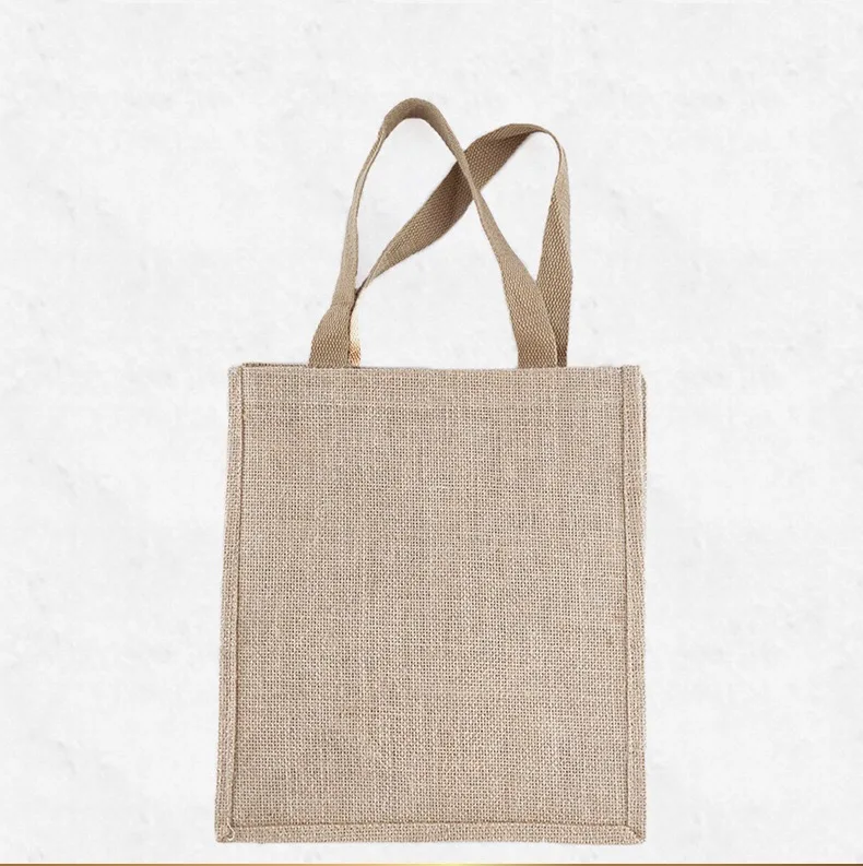 Jute linen bag custom logo gifting bag eco-friendly small jut bag
