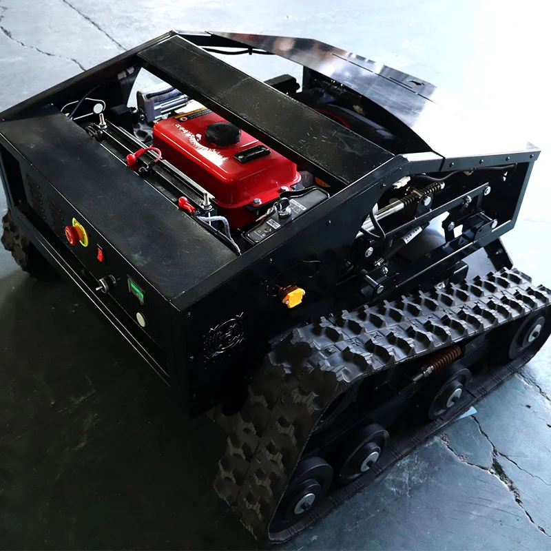 Agricultural Robot Zero Turn Flail Crawler Gasoline Remote Control Lawn Mower 800mm
