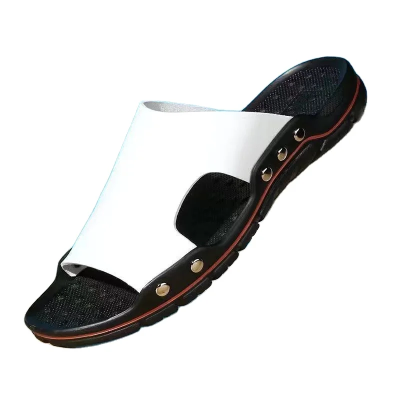 wholesale shoes thailand manufacturers pu leather men  leather casual crocks shoes sandals slippers for men