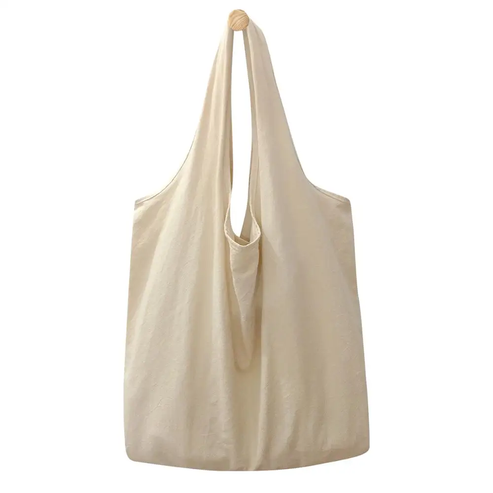 Chiterion Recycled Cotton Soft Side Simple Clean Borsa Shopping Tote Baged for Women Lady Custom Printed Promotional