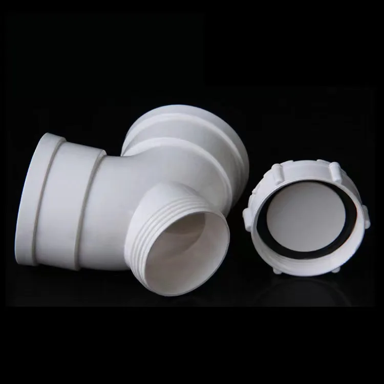 Прямая поставка Dn50 PVC-U дренаж 90 градусов локтевые фитинги индивидуальные дренажные