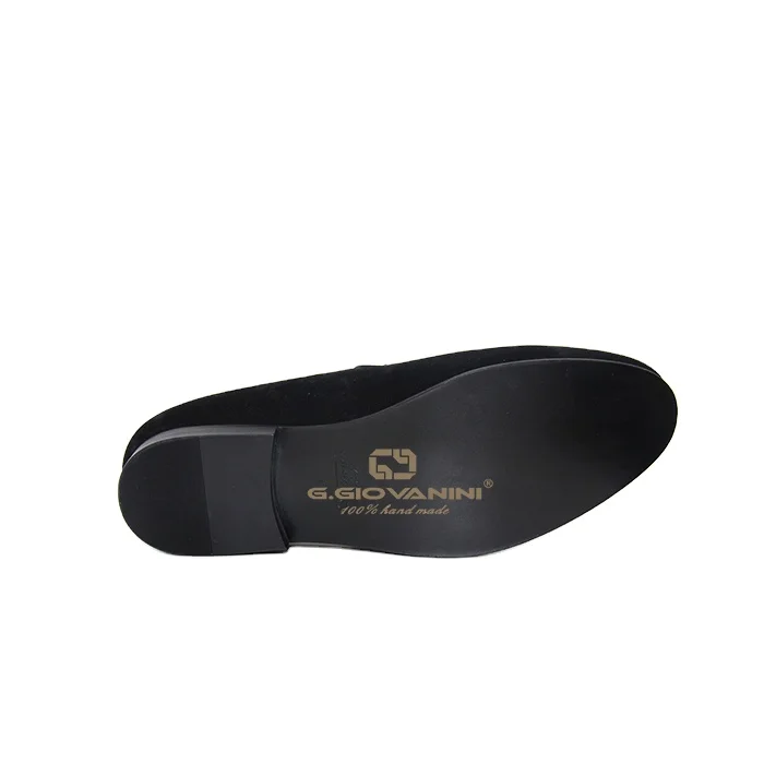 Giovanini British Men's Shoes Casual Velvet Loafers Shoes EVA Factory Customization New Party Customize Logo GENUINE Leather