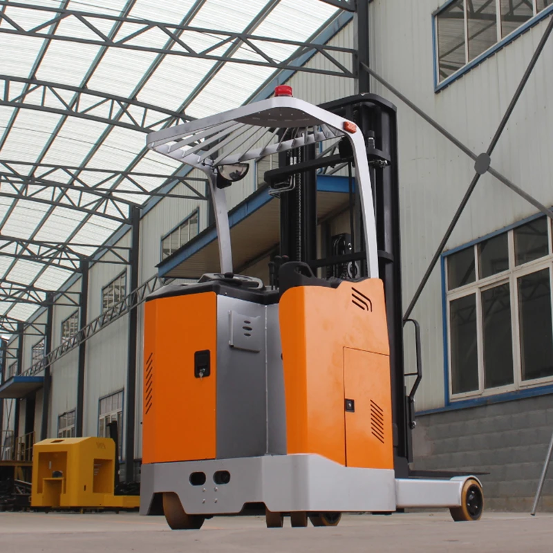 
24V electric reach truck forklift battery powered reach stacker for warehouse pallet handling 