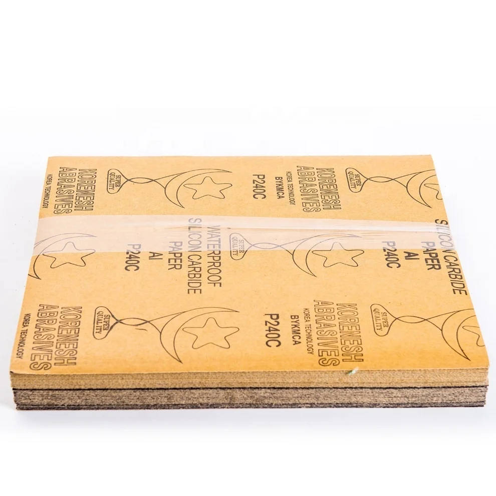 Abrasive Waterproof Sandpaper Sheets with Star and Moon Design for Furniture Wood Car Polishing