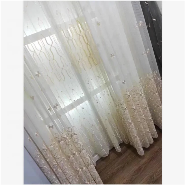 
Wholesale Modern European Style Window White Sheer Curtains For Living Room Hotels 