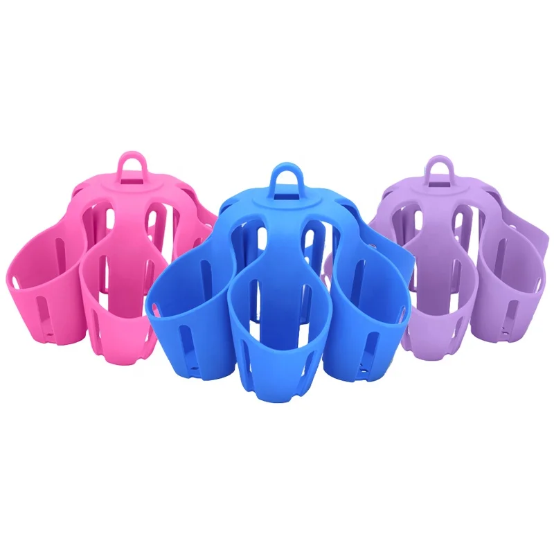 New Custom Design Hard Boiled Egg Poacher Kitchen Egg Storage Rack Holder Silicone Egg Boiling Gadget