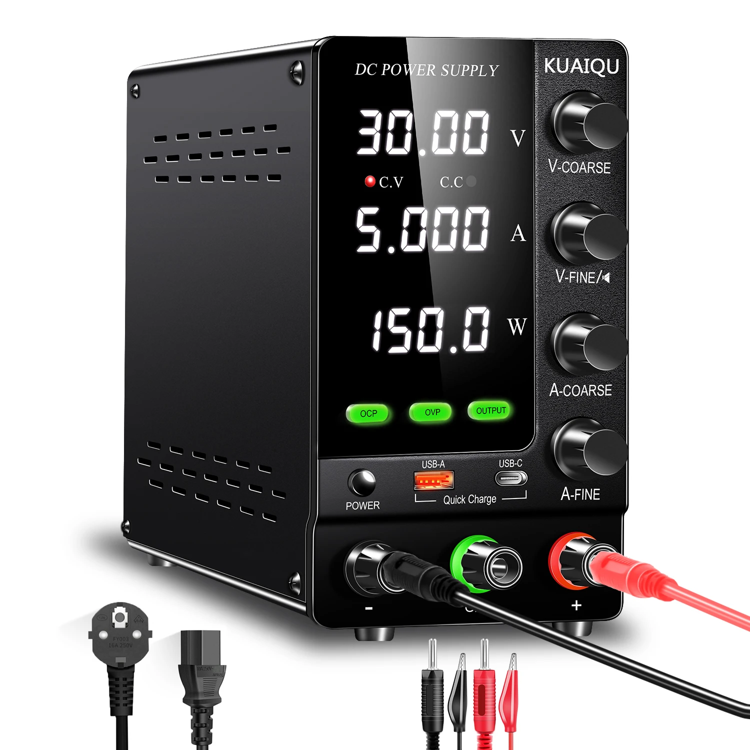 30V 5A 150W  DC Power Supply SPS-C305S OCP OVP Short Circuit Protection Encoder output on off AC DC Voltage regulator SMPS