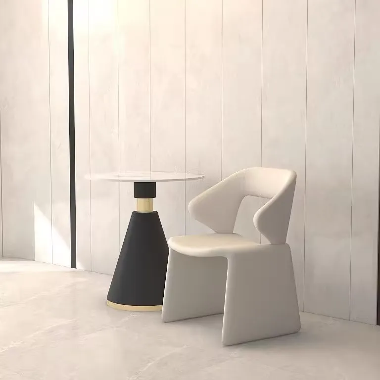 Luxury Single Reception Chair with Network Red Light for Negotiation Makeup Outdoor Hotel or Villa Use Single Sofa Lounge