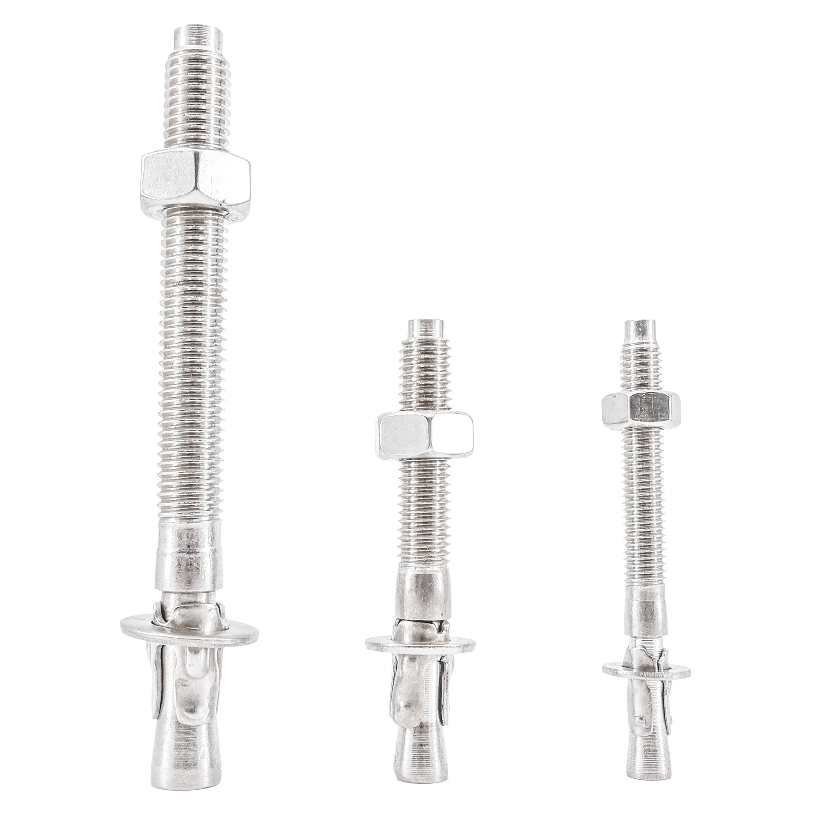 High Quality Stainless Steel Bolts Mechanical Anchor Bolt 304 M12 *120 Expansion Wedge Anchors Bolt