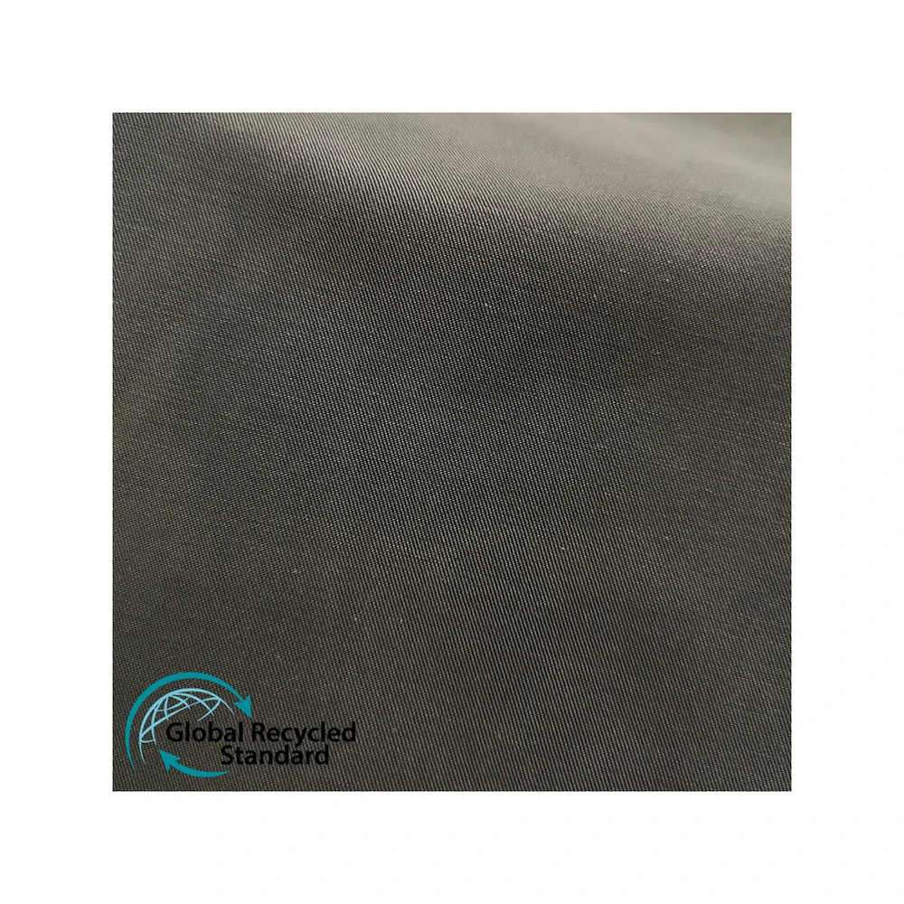 
recycled polyester 32S cotton 3/1 twill fabric for wadded jacket 