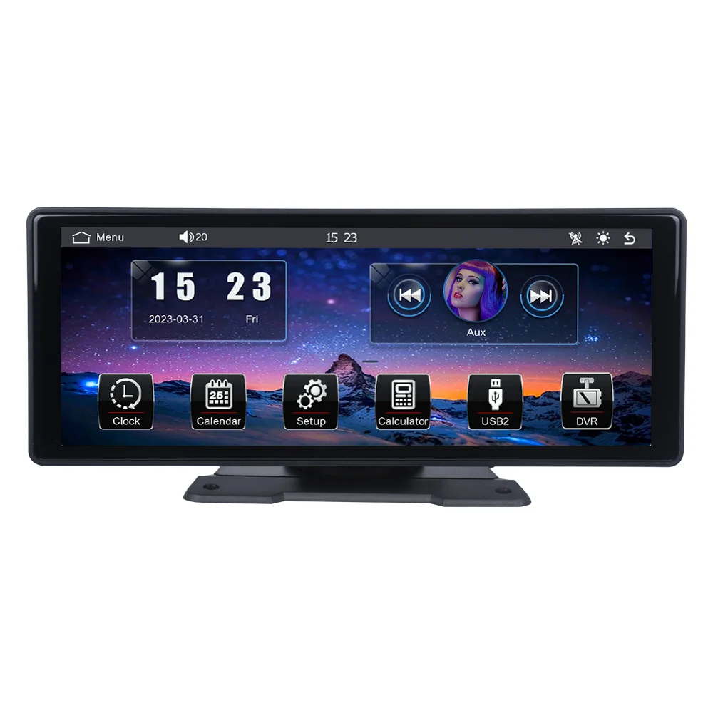 New Portable Carplay MP5 Player Reako Sound 10.26 Inch Car MP5 DVR Record Android Auto BT Car Stereo