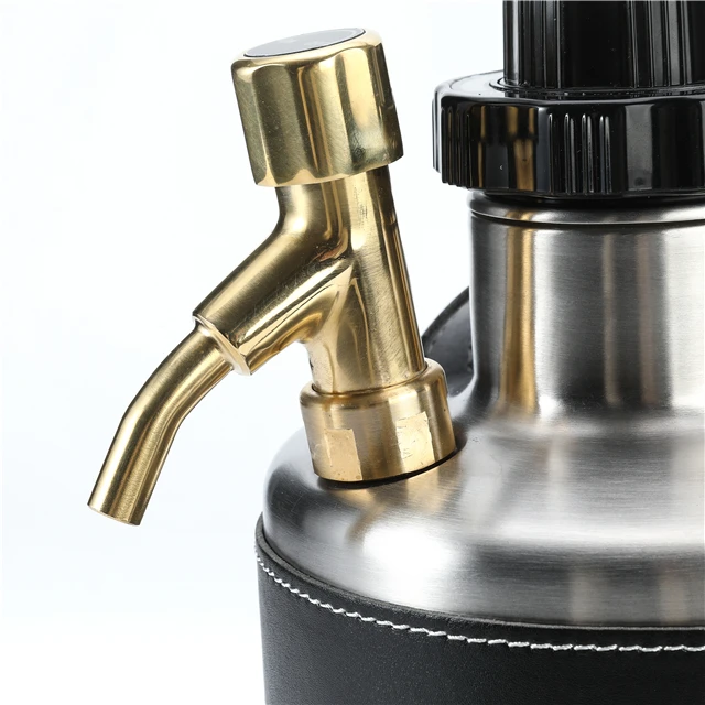 Factory outlet 2L / 4L / 5L / 10L draft beer barrel bier keg double wall stainless steel beer growler mini keg