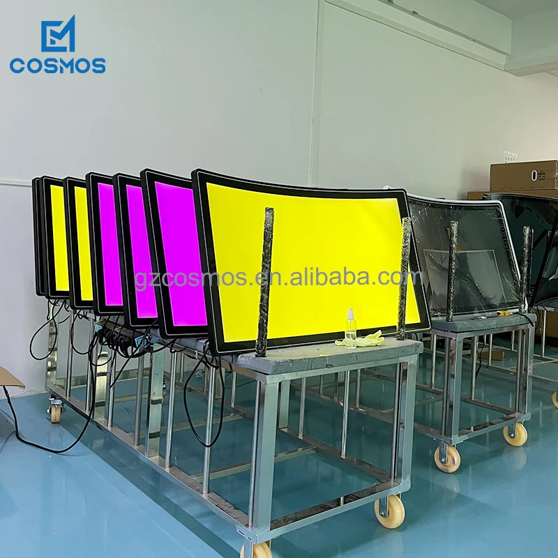 Lcd Touch 43 Inch 4k Curved Display Touch Screen Monitor with Led Lights for Firelink / Igs Games Machine