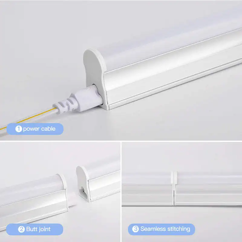 High Lumen T5 T8 Tube Light Energy Saving Super Bright Tube Light Integrated SMD2835 5630 LED Linear Light