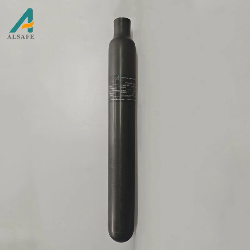 ALSAFE Frosted 0.5l Carbon Fiber Cylinder Ultra Light Carbon Fiber Bottle Tank 300bar 4500psi For Pcp