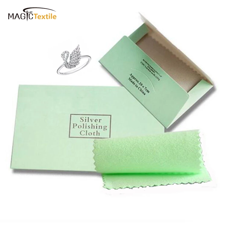 
Dedicate Paper Envelope Packed anti-tarnish silver jewelry diamond polishing cloth 