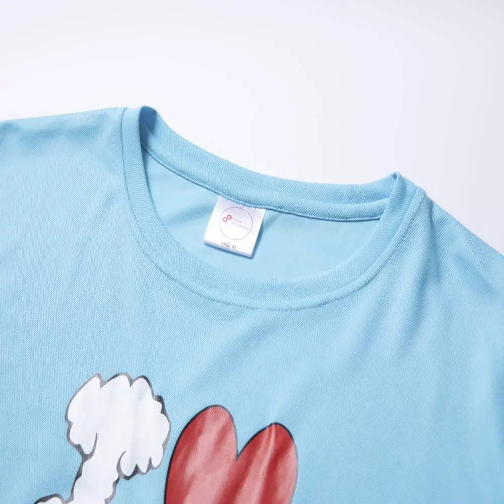 OEM Quick Dry All Over Full Print Custom logo Design 100% Polyester T-shirts DTF Printing Sublimation Shirts