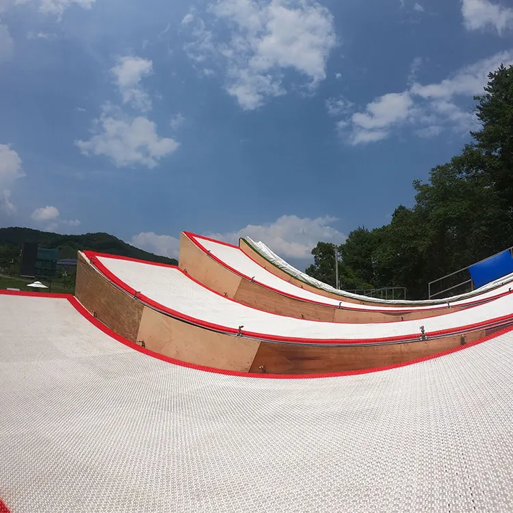 Wholesale artificial snow sports matting dry ski slope outdoor indoor sports plastic flooring