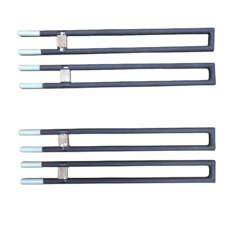 U W shape SiC heating element 1400 degree industrial heating treatment furnace heater factory