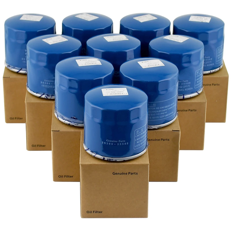 Factory Direct 26300-35505 Car Spare Parts Oil Filter 2630035505 26300-35054 26300-35A00 26300-35500 for Ford Hyundai ISUZU Kia