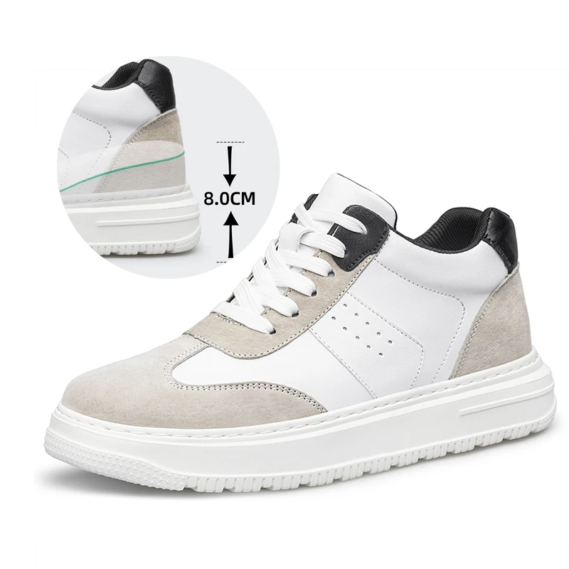 Мужская кожаная обувь для увеличения роста