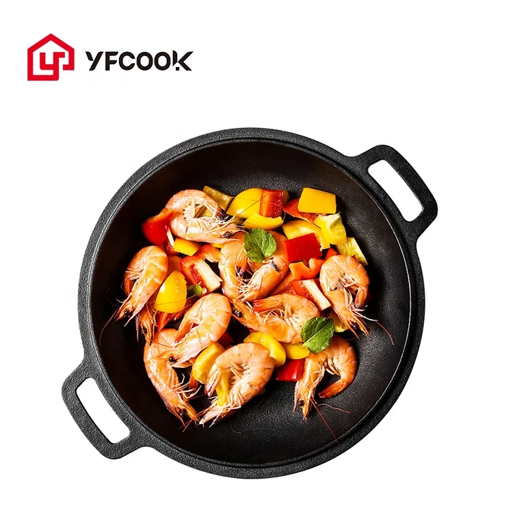 Preseasoned 5 кварта глубокая сковорода 10 дюймов сковородка для жарки преобразующее напряжение в соответствии с крышкой голландская печь гриль плита и
