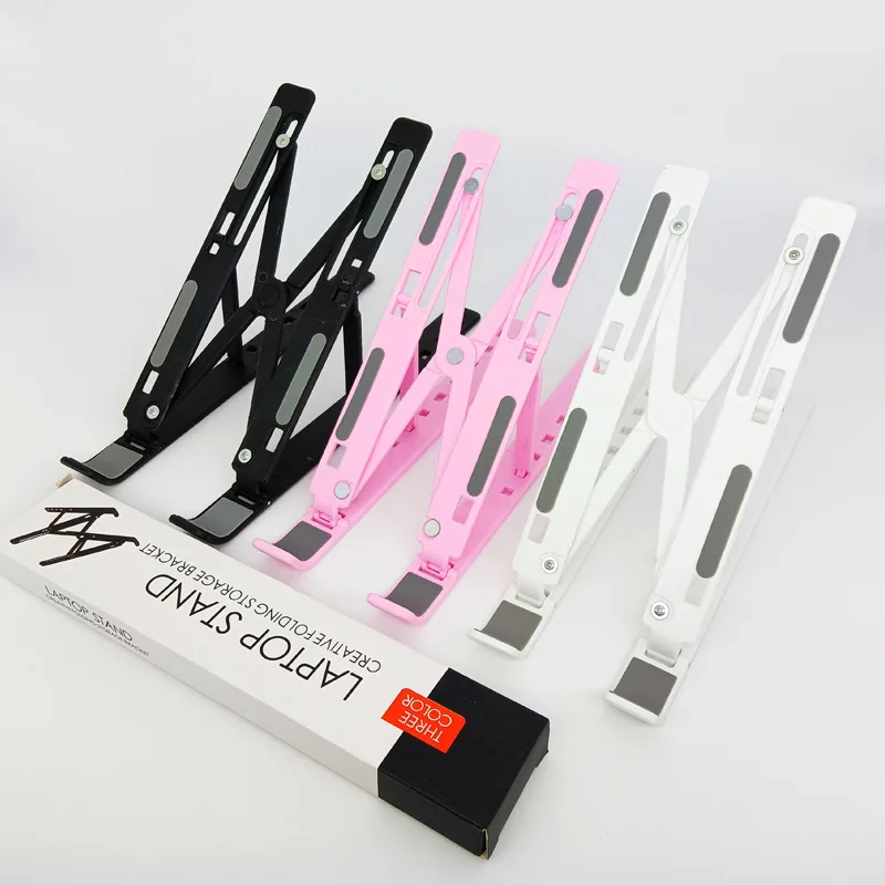 Portable Laptop Stand Foldable Support Base Notebook Stand For Macbook Pro Lapdesk PC Computer Laptop Holder Cooling Pad Riser