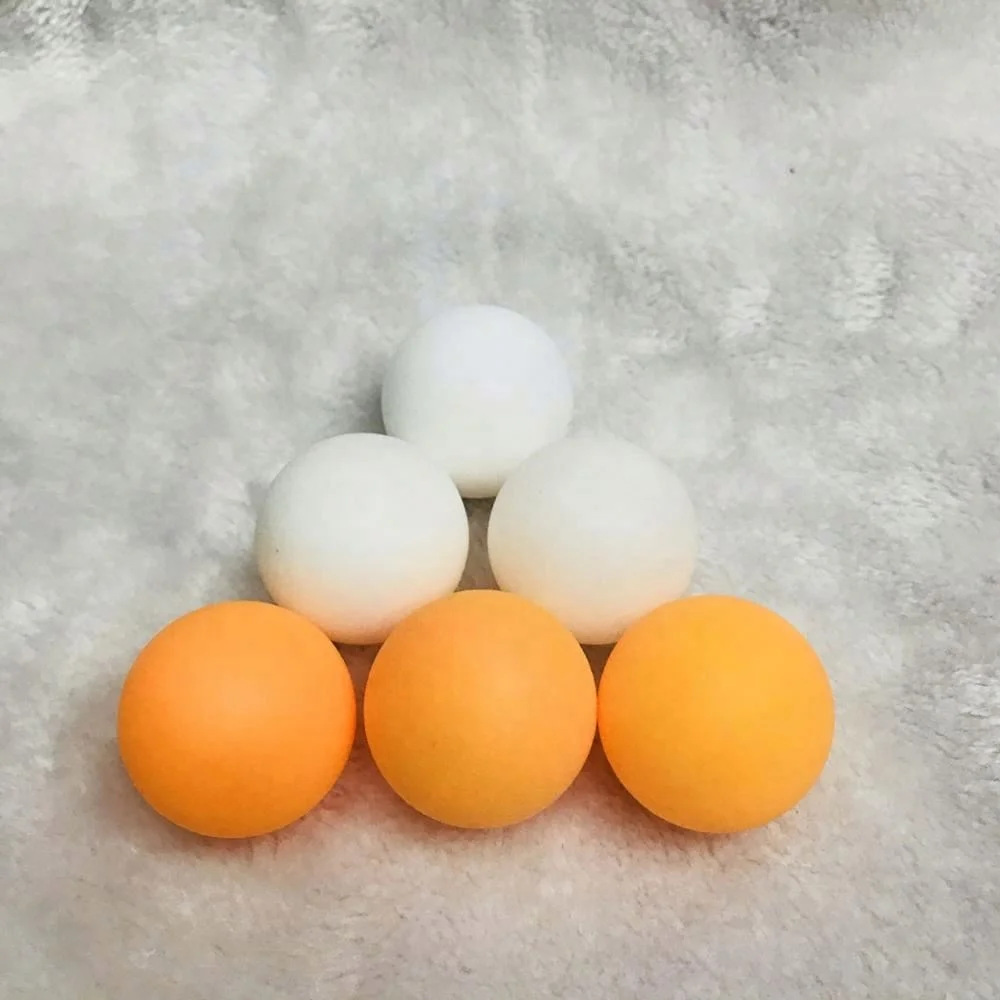 
Wholesale plastic table tennis wholesale yellow and white seamless ball no logo 
